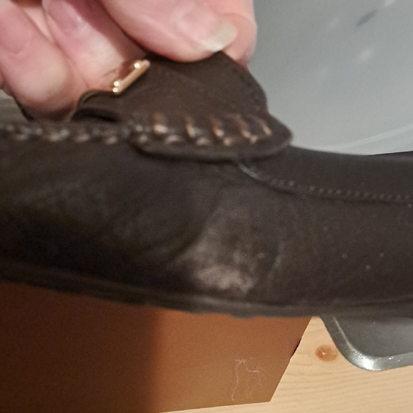 Coach Women's Brown Leather Loafers - Picture 13 of 13